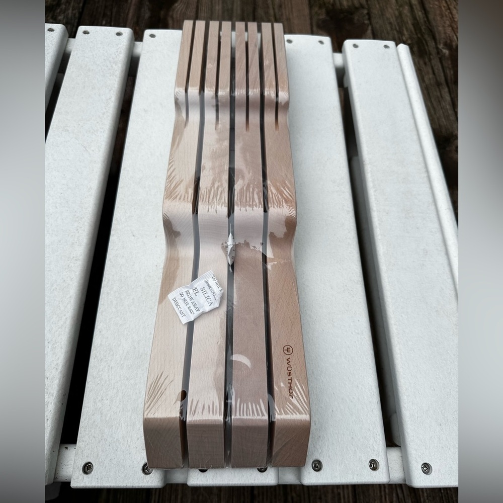 Wusthof Brown Wooden Knife Block